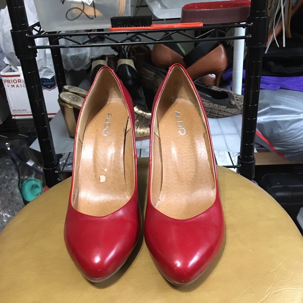 ALDO Candy Apple Red Heels